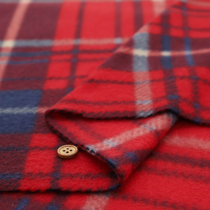 Made in China Polyester Fleece Print Fabric - Check - nomura tailor