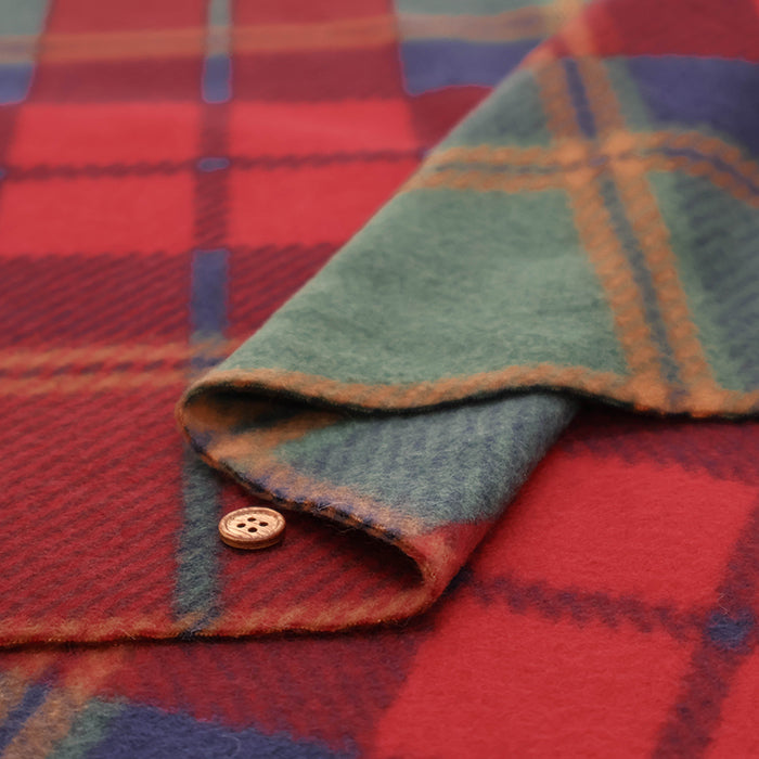 Made in China Polyester Fleece Print Fabric - Check - nomura tailor