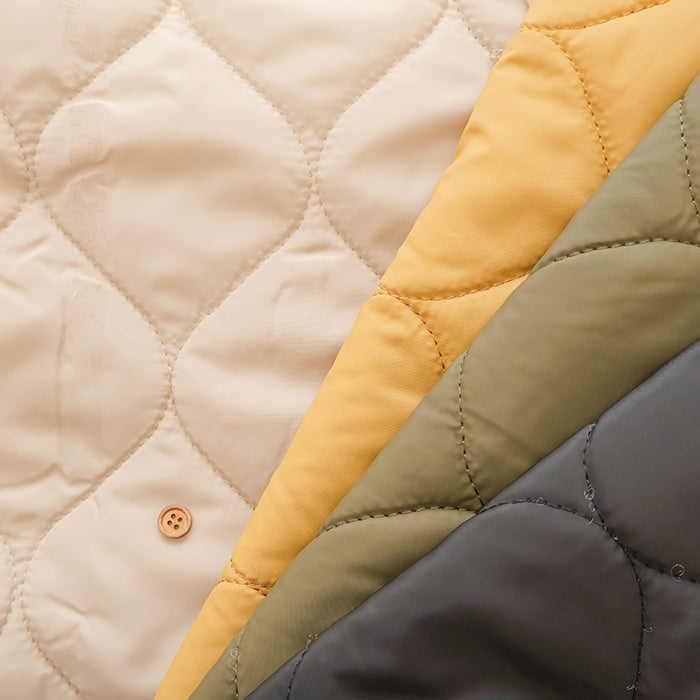 Made in China Polyester & Backed Boa Quilted Fabric - Plain - nomura tailor