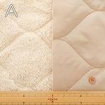 Made in China Polyester & Backed Boa Quilted Fabric - Plain - nomura tailor