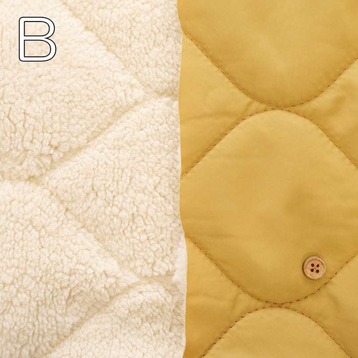 Made in China Polyester & Backed Boa Quilted Fabric - Plain - nomura tailor