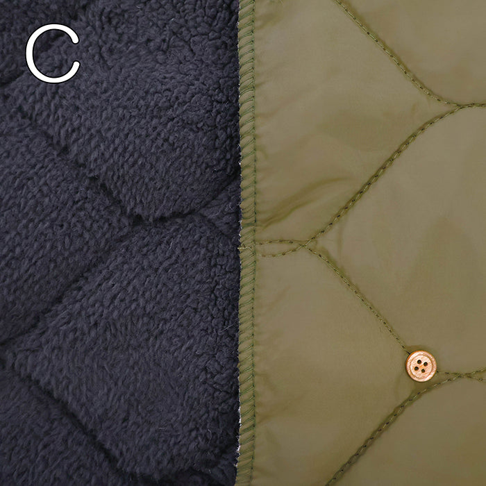 Made in China Polyester & Backed Boa Quilted Fabric - Plain - nomura tailor