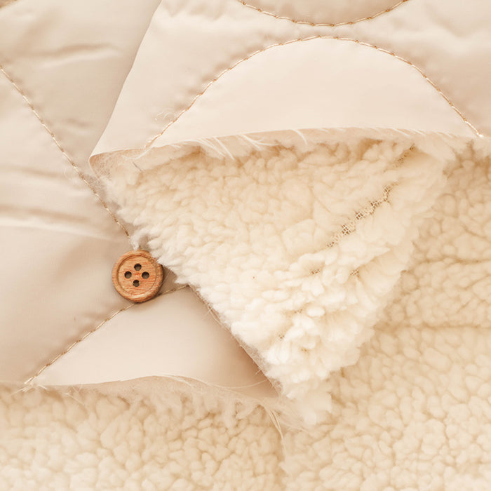 Made in China Polyester & Backed Boa Quilted Fabric - Plain - nomura tailor