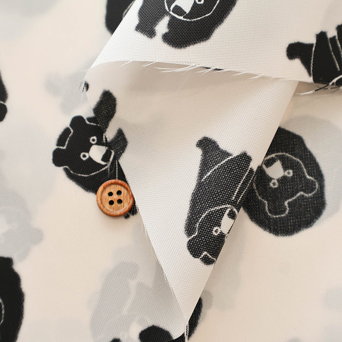 Water repellent Acrylic Nylon Oxford Print Fabric - Bear - nomura tailor