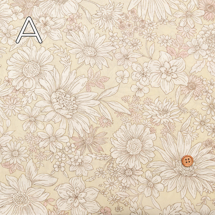 Water repellent Acrylic Nylon Oxford Print Fabric - Flower - nomura tailor