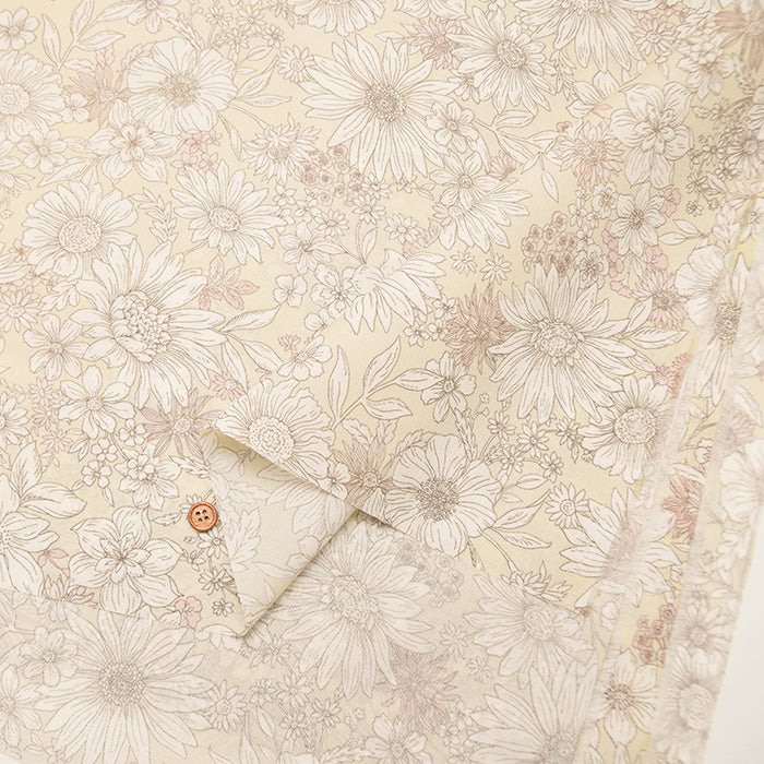 Water repellent Acrylic Nylon Oxford Print Fabric - Flower - nomura tailor