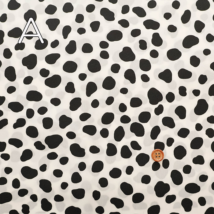 Water Repellent Nylon Oxford Print Fabric - Dalmatian - nomura tailor