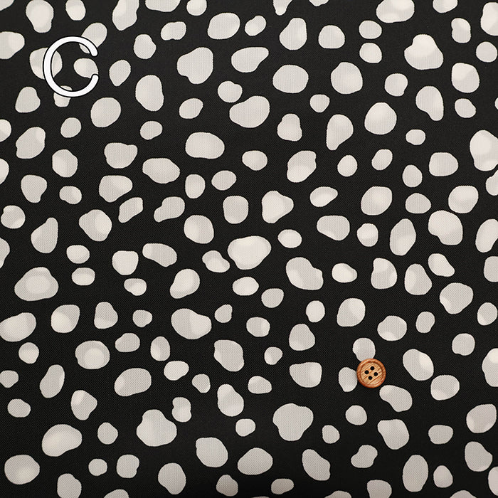 Water Repellent Nylon Oxford Print Fabric - Dalmatian - nomura tailor
