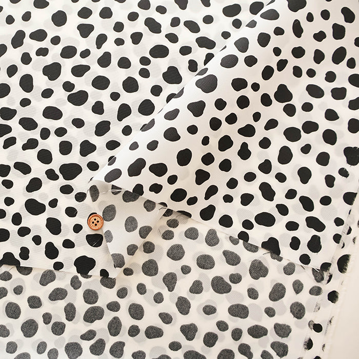 Water Repellent Nylon Oxford Print Fabric - Dalmatian - nomura tailor