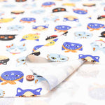 Cotton Oxford Fabric - Little Zoo - Lovely CATS - nomura tailor