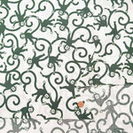 Cotton Square Printed Fabric - Karakusa MONKEY - nomura tailor