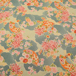 Cotton Scare Printed Fabric - Fan Chrysanthemum in Sea of Clouds - nomura tailor