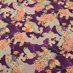 Cotton Scare Printed Fabric - Fan Chrysanthemum in Sea of Clouds - nomura tailor