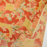 Cotton Scare Printed Fabric - Fan Chrysanthemum in Sea of Clouds - nomura tailor