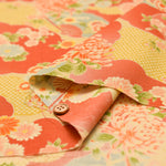 Cotton Scare Printed Fabric - Fan Chrysanthemum in Sea of Clouds - nomura tailor