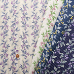 Cotton Scare Printed Fabric - Berry Stripe - nomura tailor