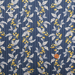 Cotton Scare Printed Fabric - Berry Stripe - nomura tailor