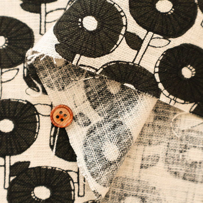 Linen-like Cotton Slub Fabric - POPO - nomura tailor