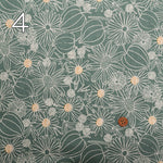 Cotton Lawn Print Fabric - Golden Berry Crystal - nomura tailor