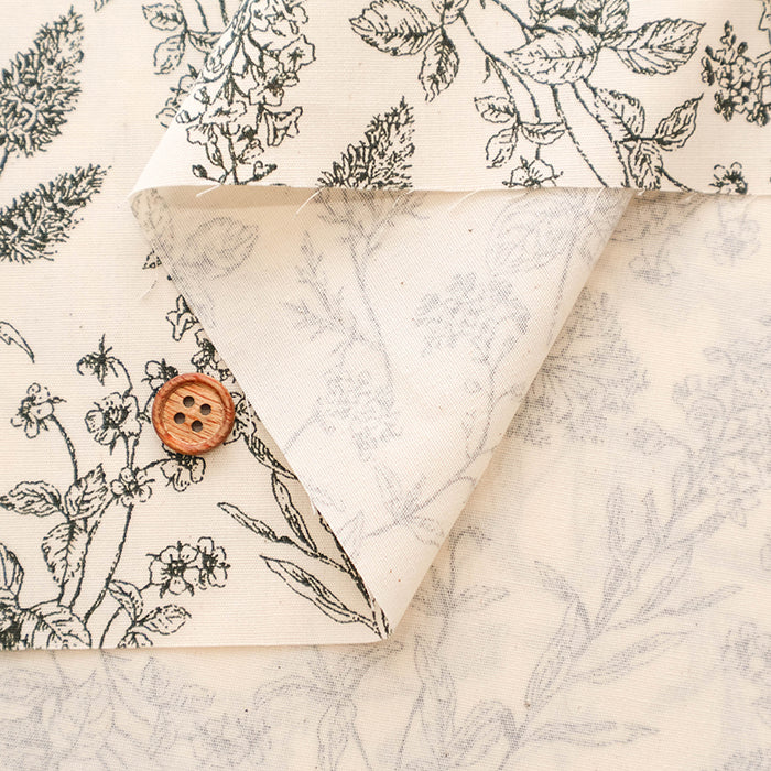 Cotton Broad Fabric - Botanical Rhythm - nomura tailor