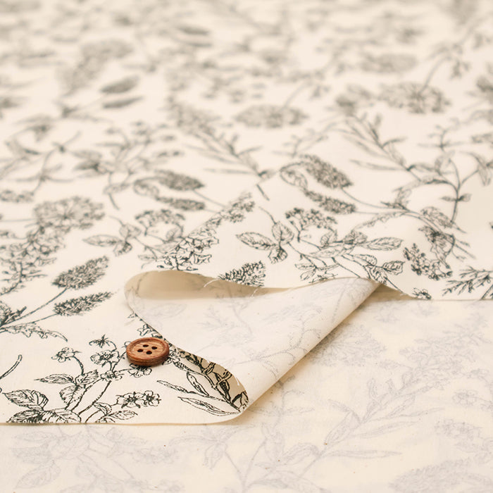 Cotton Broad Fabric - Botanical Rhythm - nomura tailor