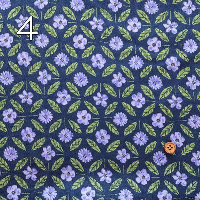 Cotton Scare Printed Fabric - Sopokukka Shippo Flower - nomura tailor