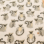 Linen-like Slub Fabric - Ring-tailed Lemur - nomura tailor