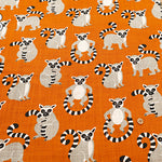 Linen-like Slub Fabric - Ring-tailed Lemur - nomura tailor