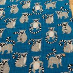 Linen-like Slub Fabric - Ring-tailed Lemur - nomura tailor