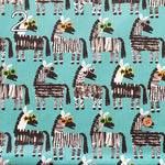 Cotton Broad Fabric - Playful Zebra - nomura tailor