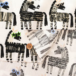 Cotton Broad Fabric - Playful Zebra - nomura tailor