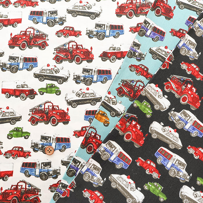 Cotton Broad Fabric - Working Car - nomura tailor