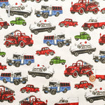 Cotton Broad Fabric - Working Car - nomura tailor