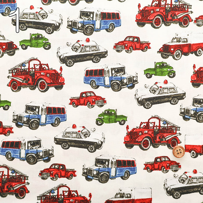 Cotton Broad Fabric - Working Car - nomura tailor