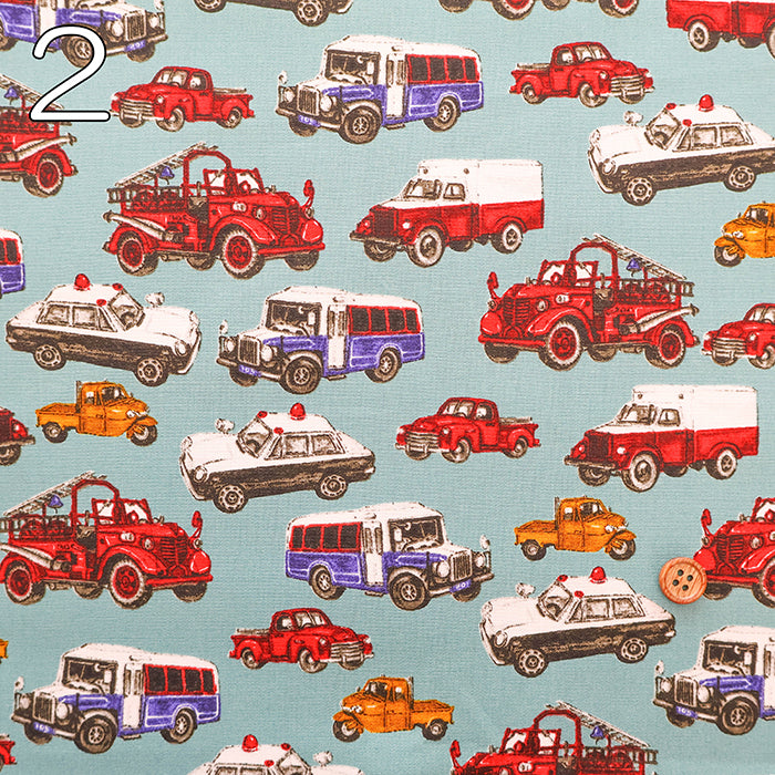 Cotton Broad Fabric - Working Car - nomura tailor