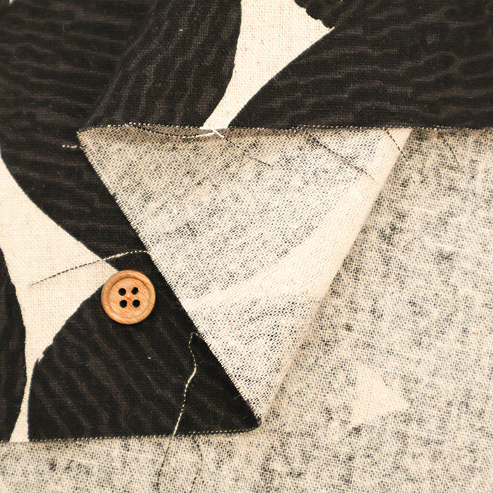 C/L Canvas Print Fabric - Striped Dot - nomura tailor