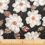 C/L Canvas Print Fabric - Peony - nomura tailor