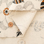 C/L Canvas Print Fabric - Peony - nomura tailor