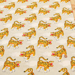Cotton Scare Printed Fabric - Tiger Tora - nomura tailor