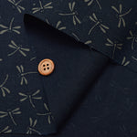 Cotton Muslin Japanese Print Fabric - Dragonfly - nomura tailor