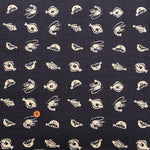 Cotton Irregular Yarn Cross Fabric - Fish - nomura tailor