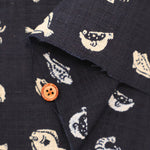 Cotton Irregular Yarn Cross Fabric - Fish - nomura tailor