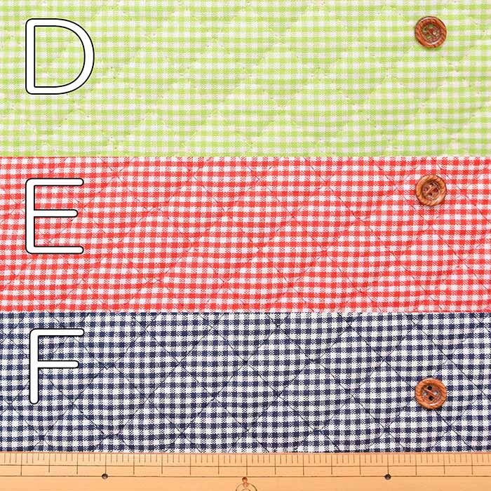 Cotton yarn-dyed check quilt fabric <All stitches> - nomura tailor