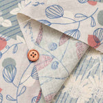 C/L muslin Print Fabric - Patchwork Style Flower - nomura tailor