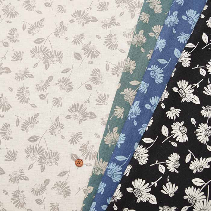 C/L muslin Printed Fabric - Chamomile - nomura tailor