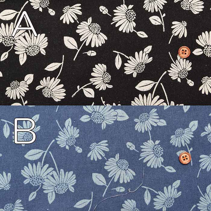 C/L muslin Printed Fabric - Chamomile - nomura tailor