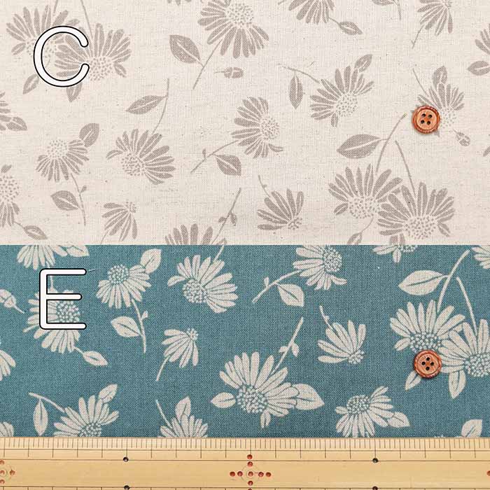 C/L muslin Printed Fabric - Chamomile - nomura tailor