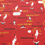 Cotton Oxford Fabric - Nyanko Newspaper - nomura tailor