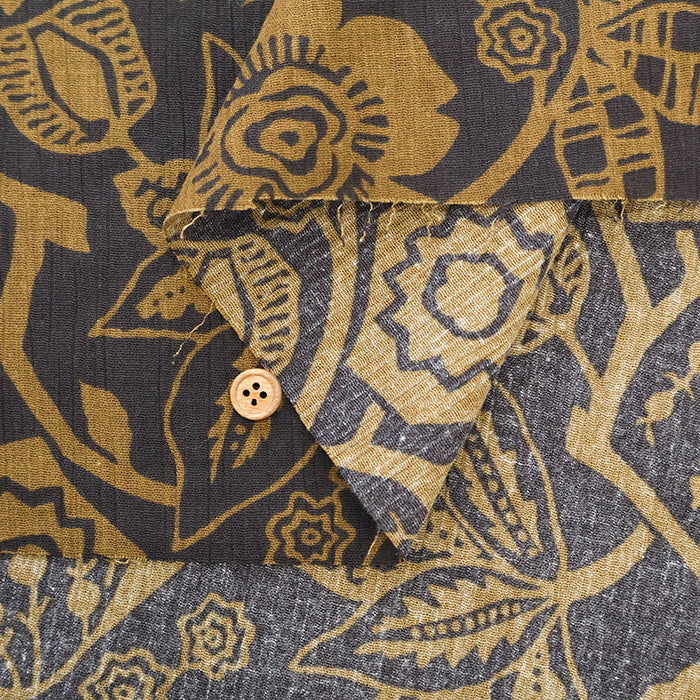 Cotton Takashima Crepe Printed Fabric - Flower - nomura tailor