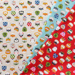 Cotton Scare Printed Fabric - Wanko-da-Wa Coin Purse - nomura tailor